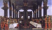 The novel of the Anastasius degli Onesti the wedding banquet Botticelli